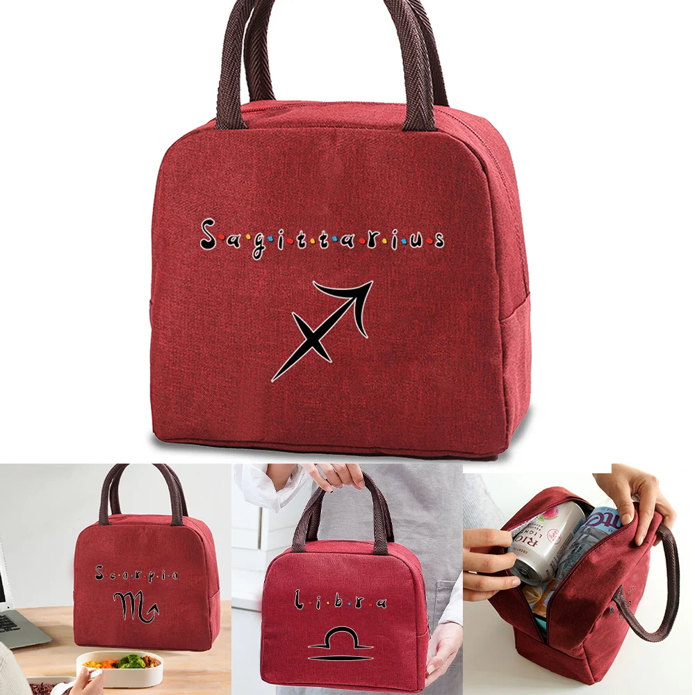 

Lunch Bag Dinner Box Women lunch Canvas bags Zipper Insulated Bento Handbag Food Picnic Thermal Portable Cooler Tote Bags