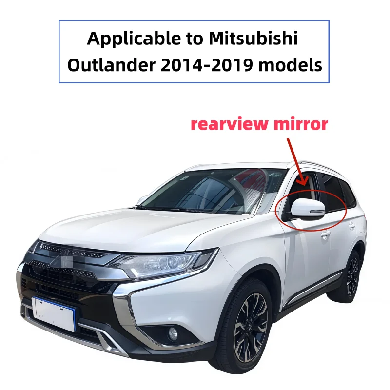 

For Mitsubishi Outlander 2014-2019 Heated Turn Car Rearview Assembly 15 Pins Signal Power Camera with blind spot function