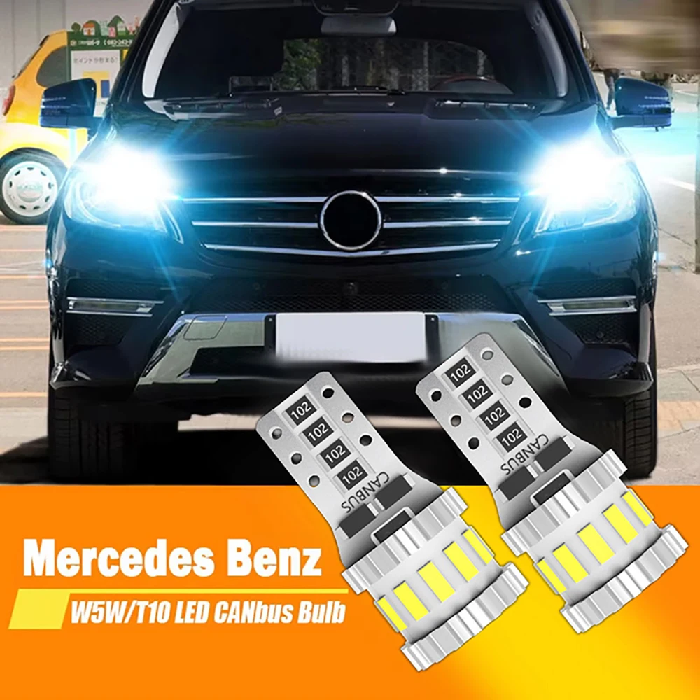 

2x For Mercedes Benz GL-Class X164 X166 W163 W164 W166 W251 V251 R129 R230 LED Clearance Light Bulb Parking Lamp W5W T10 Canbus