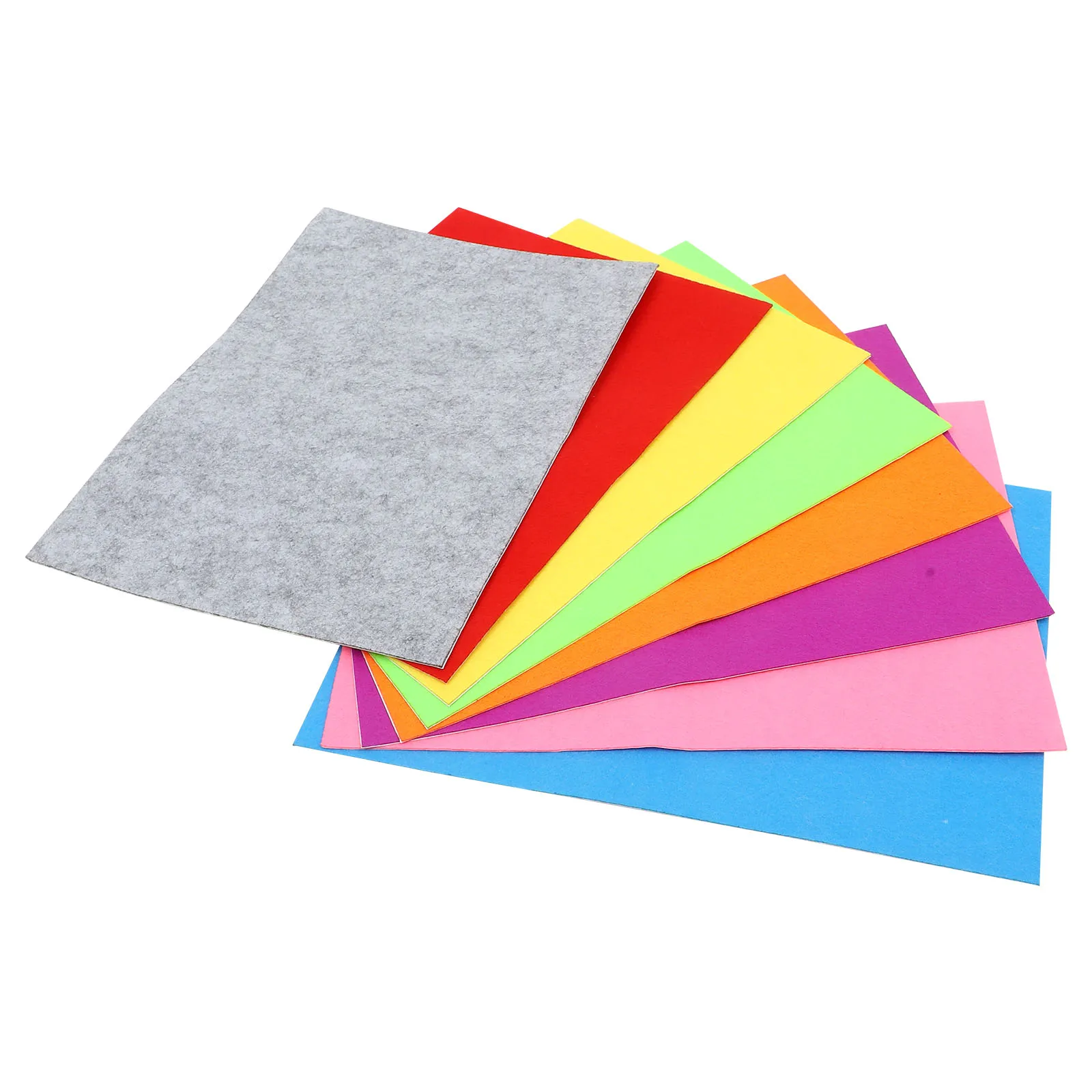 

8Pcs Adhesive Adhesive Backing Felt Sheet Crafting Fabric Colorful DIY Material Holiday Decoration Kids Toys Colored Sheets