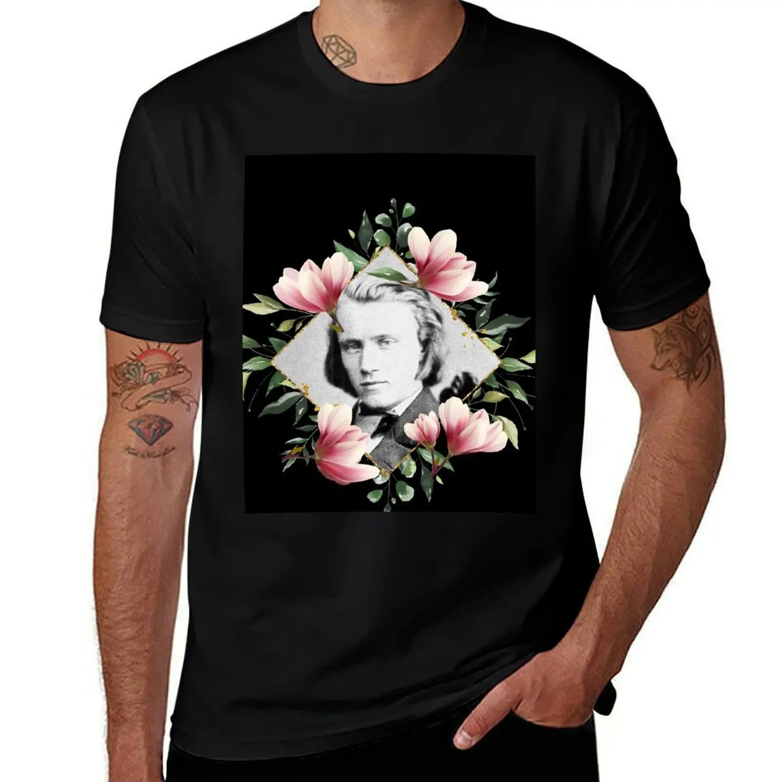 Johannes brahms T-Shirt Fashion Casual Short Sleeve T-Shirt