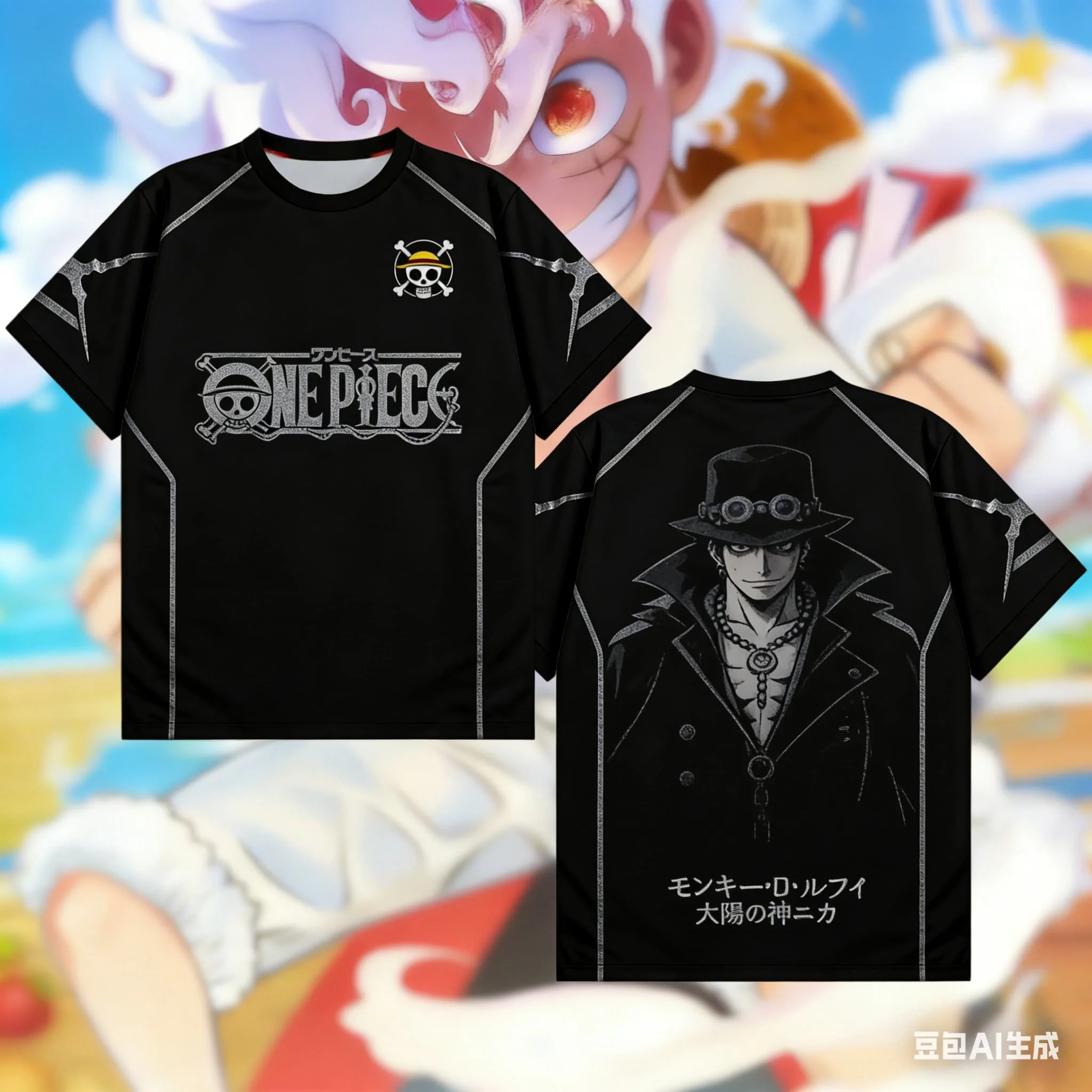 One Piece Monkey D. Luffy Gear 5 Nika Manga Print T-Shirt 3D Quick Dry For Men Women Kids Summer Outdoor Fashion Streetwear