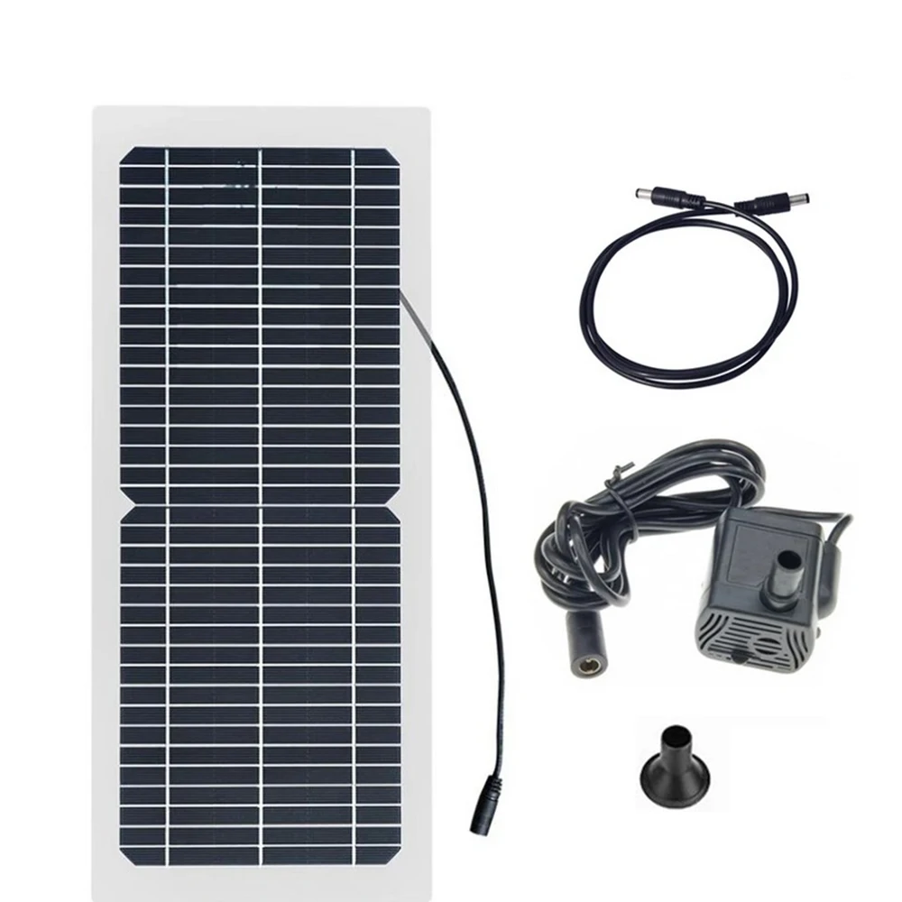 12V 10W Solar Panel With Brushless DC Water Pump Landscape Pool Garden Fountain Decoration Aquarium Circulating Sprinkler