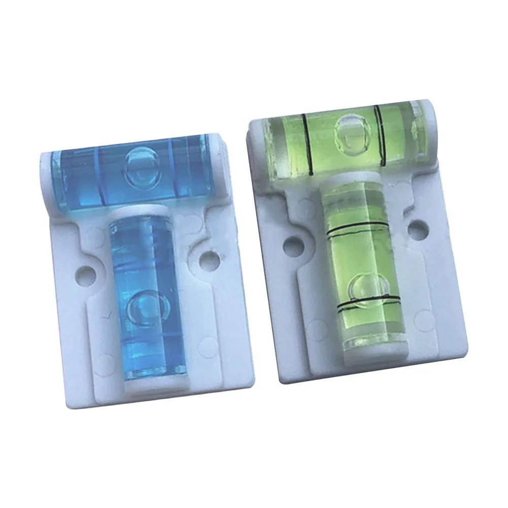 2 pezzi di plastica orizzontale tipo T per cannocchiale a bolla di misurazione inclinometro a bolle accessori per strumenti di livellamento per edifici domestici