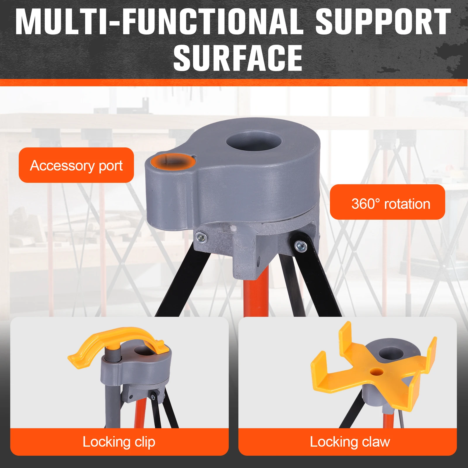 Suporte de Trabalho Portátil Dobrável de 36 Polegadas com Alça de Transporte