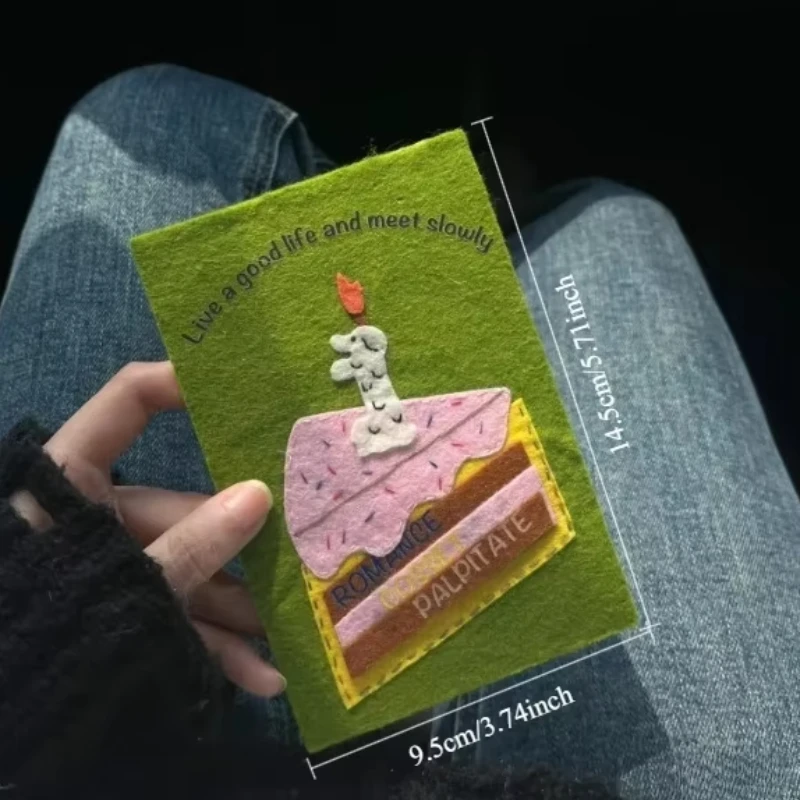 Cartoon Non-woven Gift Greeting Card Best Friend's DIY Birthday Gift Blessing Message Party Invitation Card Valentine's Day Gift