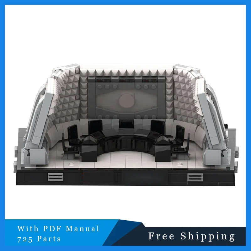 

725 PCS Star Battle Series Cool Conference Room Building Blocks Creative Bricks Model Children DIY Assembly Display Toy Gift