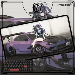 Hayase Yuuka Blue Archive Game Mousepad Mouse Mat Desk Mat With Pad Gaming Accessories Prime Gaming XXL Keyboard