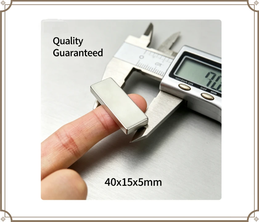 Super Strong 40x15x5mm Neodymium Magnet Rectangular Block NdFeB Permanent Magnet For DIY Handmade Arts And Crafts