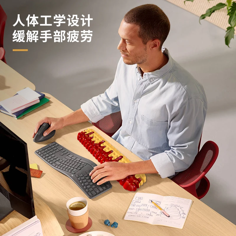 Mouse pad with wrist rest keyboard  wrist pad anti-slip memory foam desktop office gamer mouse wrist rest
