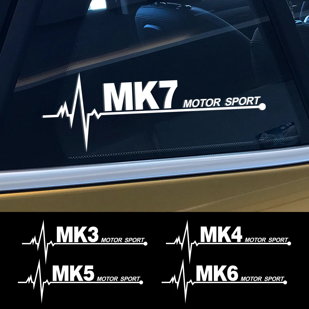 Creatively Suitable for Golf 4567 MK2 MK3 MK4 MK5 MK6 MK7 MK8 PVC Car Sticker KK Decals Auto Parts Scratch Waterproof