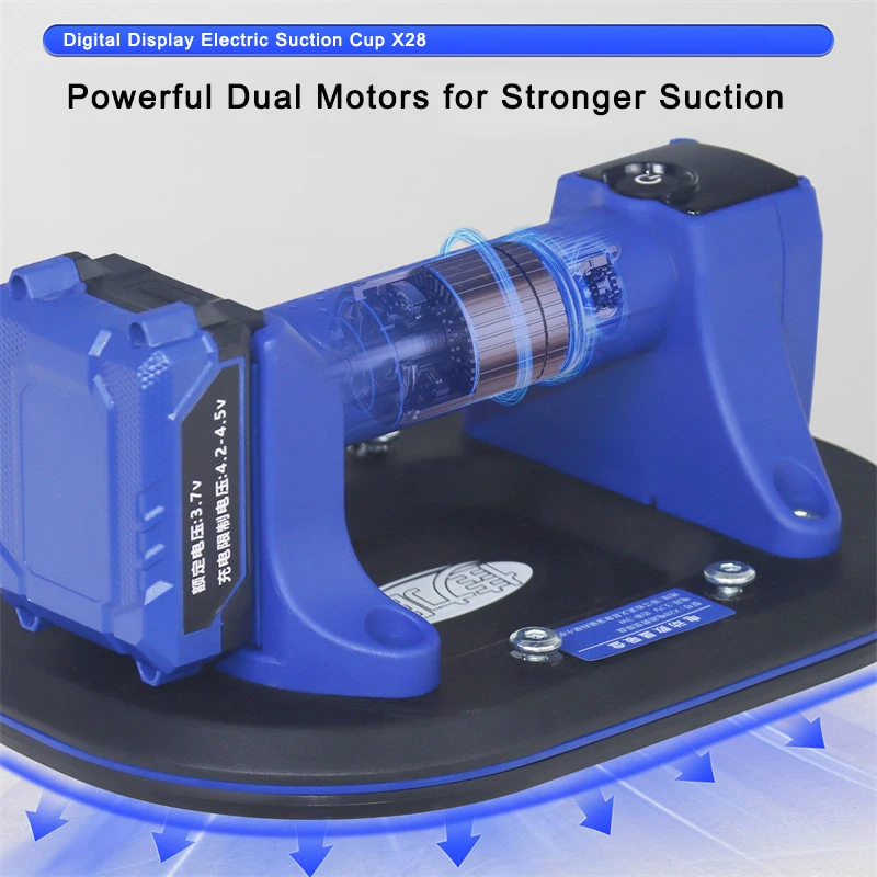 280kg Electric Tile Suction Cup - Designed for Multi-functional Tile Drilling, Opening, Positioning, Leveling, and Fixing.