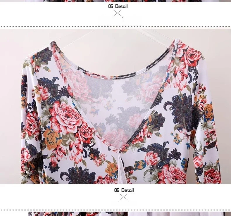 Spódnica do tańca towarzyskiego Waltz Women Design Printing Tango Ballroom Dance Dress Lady Advanced Standard Ballroom Dance Dresses