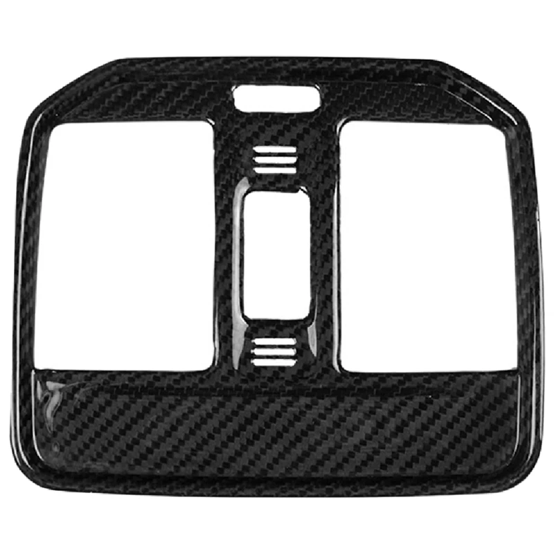 

Car Carbon Fiber Rear Air Outlet Vent Cover Decor Frame Parts For Porsche 2015-2020 Macan