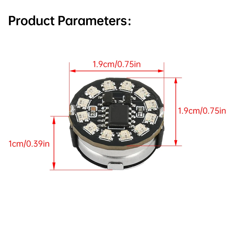 LED Colorful Wireless Magnetic Control Induction Light Breathing/Gradient/Rotation/Running Light DIY Landscape Sand Table Light