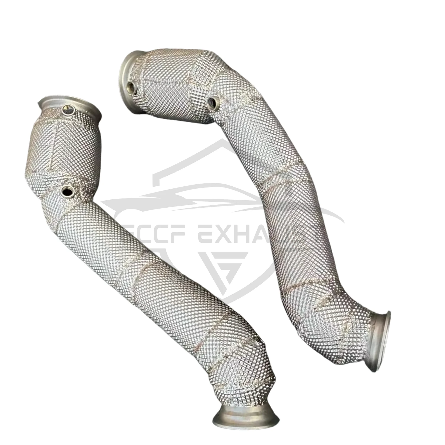 

Stainless Steel Downpipe With Heat Shield For McLaren GT 4.0T Aggressive Exhaust Sound High Flow Performance Upgrade