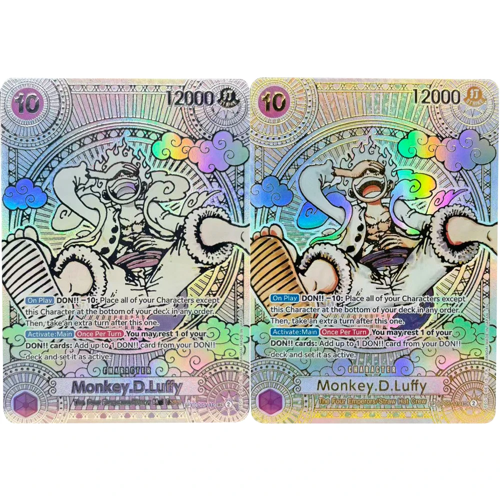 

Коллекционные карточки ONE PIECE GAME Monkey.D.Luffy OP05-119 Straw Hat Crew EN DIY Высококачественные самодельные игровые аниме-карточки, подарок, игрушка