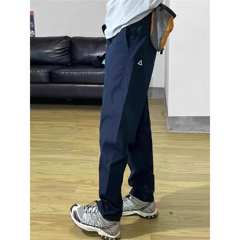 

Oumulong Men's Outdoor Sports Pants Waterproof Tee-Proof Spring Autumn Cargo Trousers Straight Leg Casual Pants