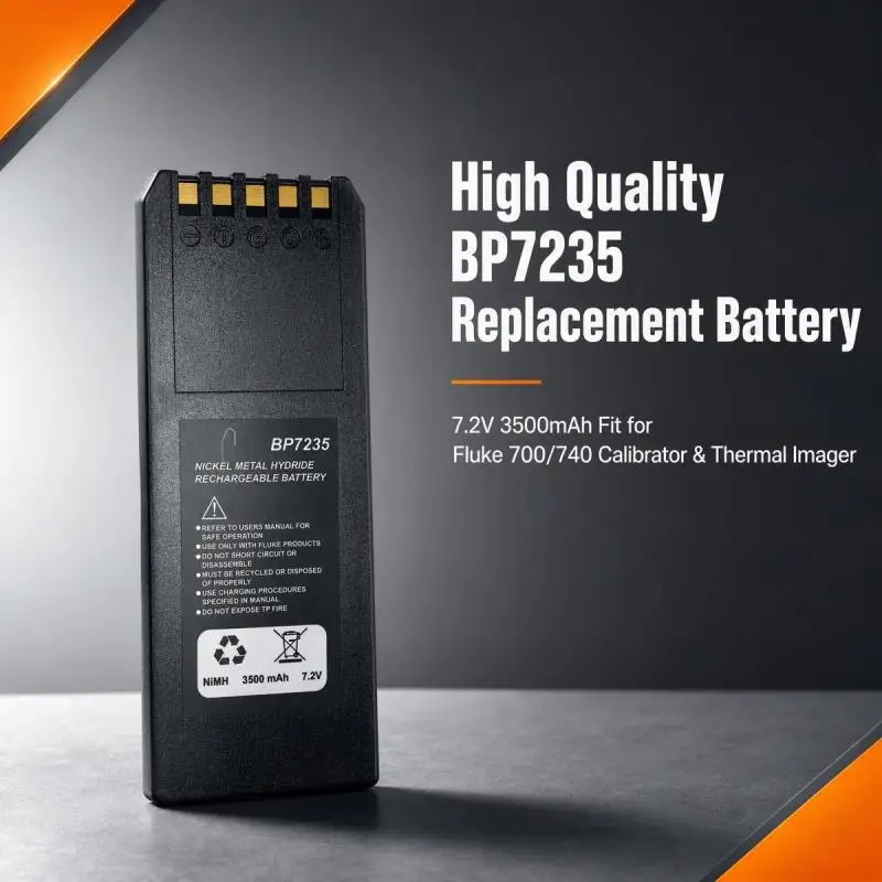 7.2V 3500mAh High Quality Replacement Battery BP7235 for Fluke 700 740 Calibrator Thermal Imager Rechargeable Spare Battery Pack