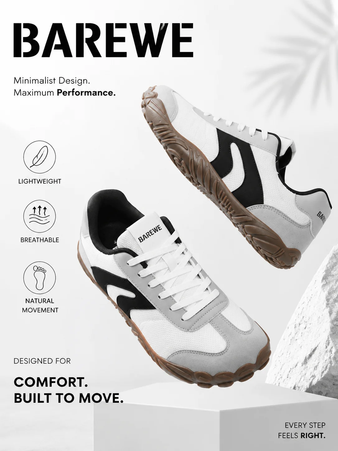 

BAREWE Barefoot Shoes: Wide-Toe Walking Shoes for Men and Women, Comfortable Outdoor Sneakers, Lightweight Summer Sports Shoes,