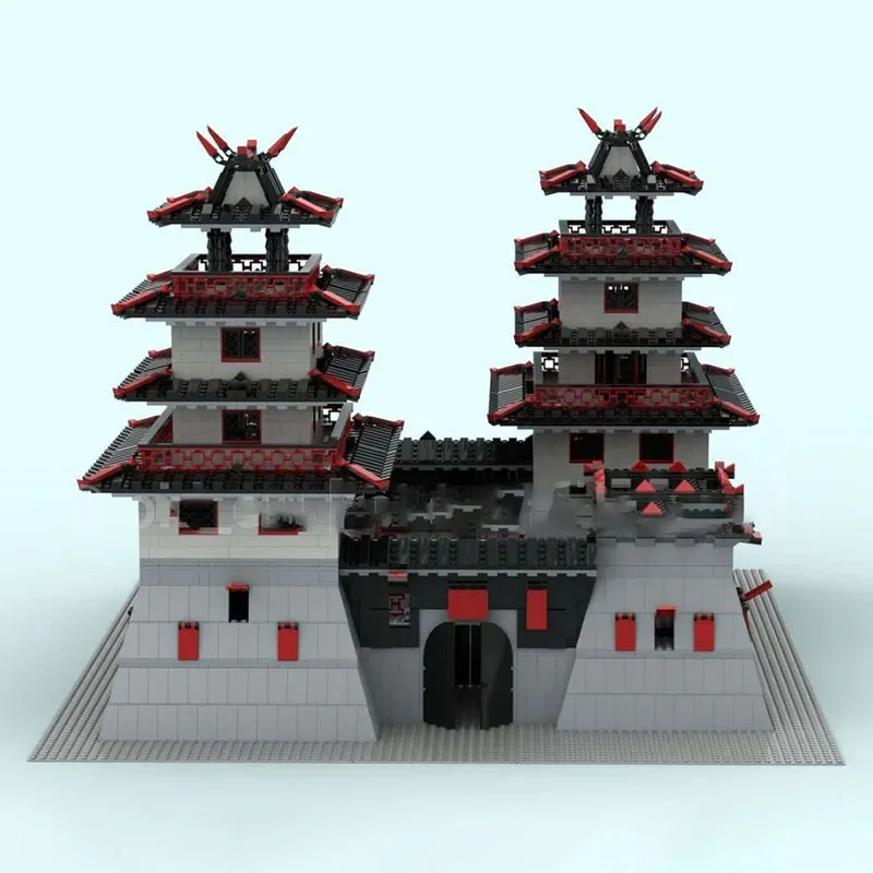 2025 Nieuwe Moc Bouwstenen Model Architectuur Kasteel Paviljoenen Modulaire Bouwstenen Gift Kinderspeelgoed DIY Montage Set