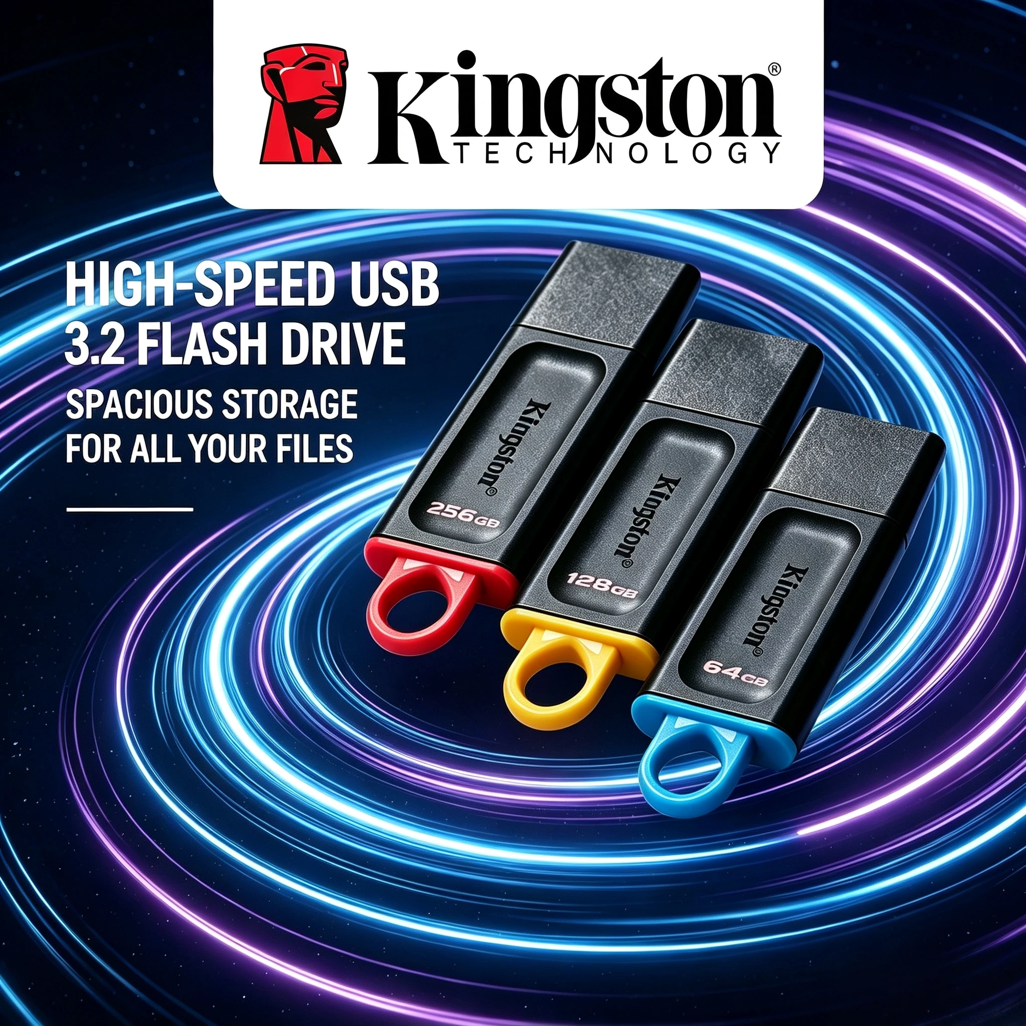Kingston 32GB 64GB 128GB 256GB USB 3.2 Gen 1 Mini Key DTX Flash Drive Memory Stick for Laptop Desktop Computer Pro