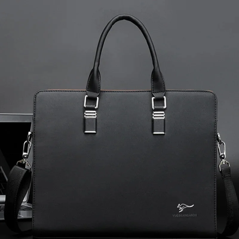 Sac fourre-tout de luxe Horizontal Bombs Cases pour hommes, sac à main pour ordinateur portable de grande capacité, messager lancé par un homme au bureau