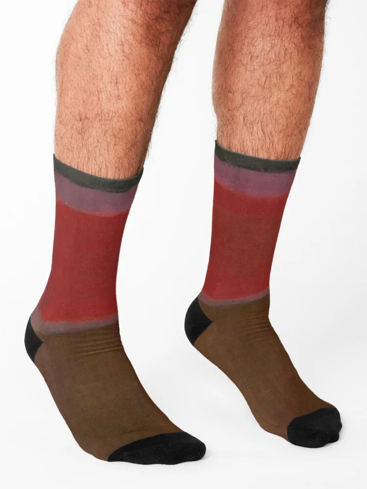 mark rothko painting, artwork by mark rothko Socks winter essential floral Running Men's Socks Women's
