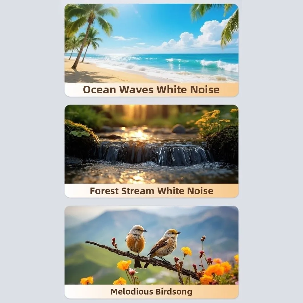 Bluetooth 5.3 Under Pillow Bluetooth Speaker HiFi Stereo Sound 3-Level Timer White Noise Machine Mini Built-in White Noise