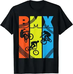 Vintage Retro BMX - Funny BMX Rider Bicycle Motocross T-Shirt  Men Clothing Tops Graphic T Shirts Streetwear Camisas