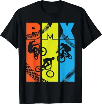 Vintage retro bmx-engraçado bmx piloto bicicleta motocross camiseta roupas masculinas topos camisetas gráficas streetwear