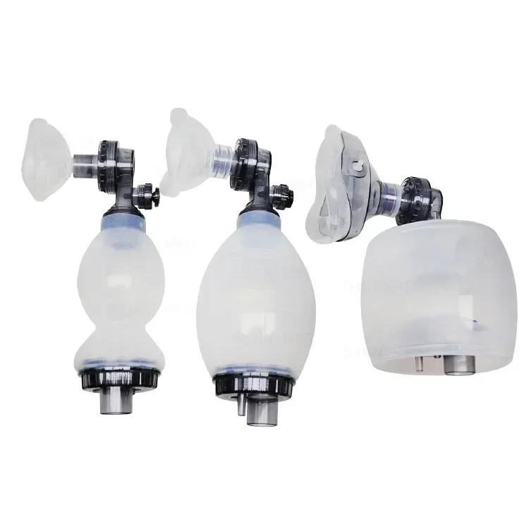 SY-K001 مجموعات الإسعافات الأولية الأكسجين Ambu حقيبة طبية يمكن التخلص منها وخالية من اللاتكس PVC سيليكون الإنعاش اليدوي