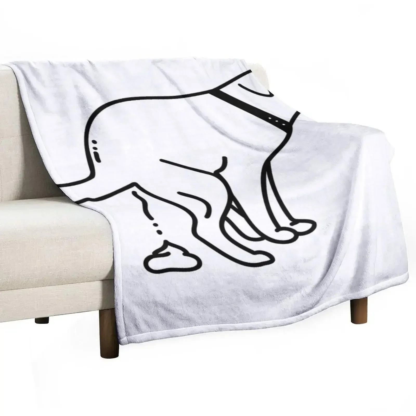 Dogs Pooping Throw Blanket cosplay anime Bed Flannels Softest Blankets