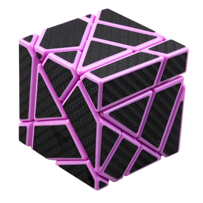 Quebra-cabeça FangCool Ghost Magic Cubes, brinquedos educativos velozes, 3x3, forma estranha, base amarela, 6cm