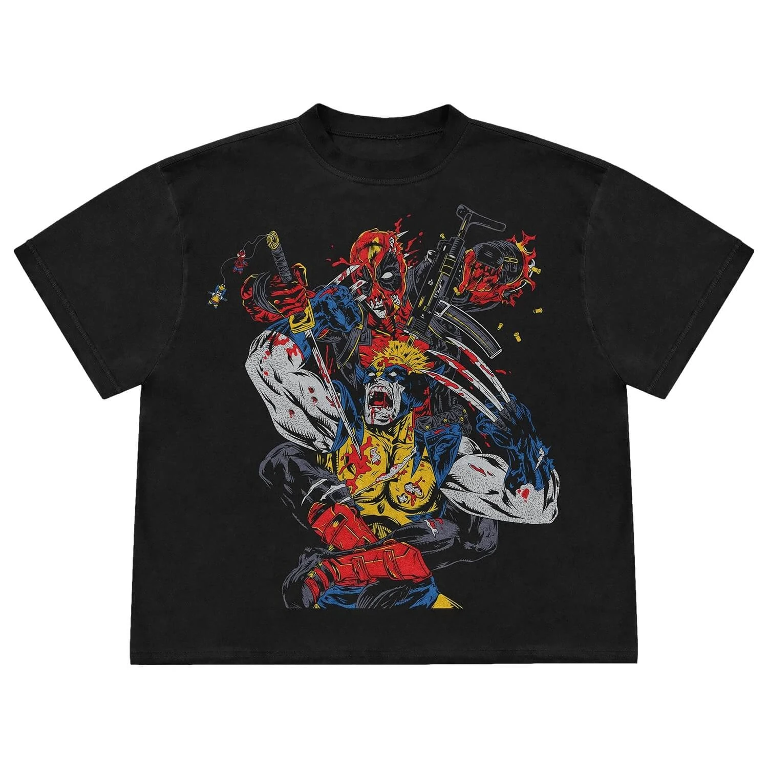 Camisetas de manga corta con licencia de Marvel, con temática de Venom, Spider-Man de los Vengadores y otros personajes de Marvel, para hombre