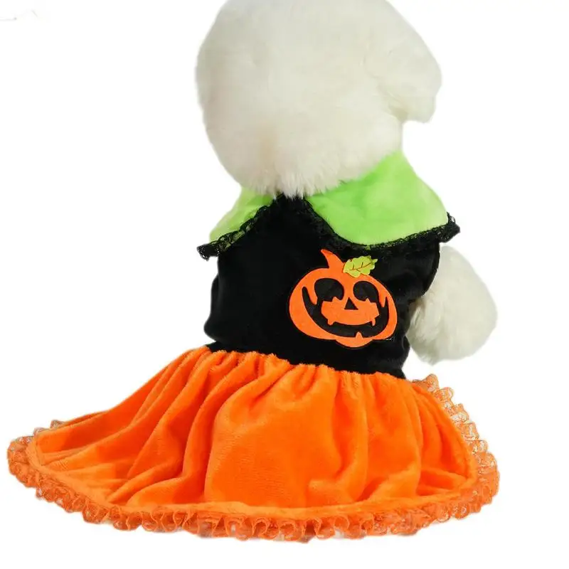 

Halloween Dog Dresses Skirt Dog Halloween Pumpkin Tutu Holiday Dog Clothes Fall Pumpkin Skirt Outfit For Small Boys And Girls