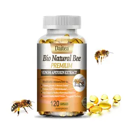 120 Capsules of Natural Bee Venom Extract, Dredge Meridians, Relieve Discomfort, and Help Joint and Muscle Health