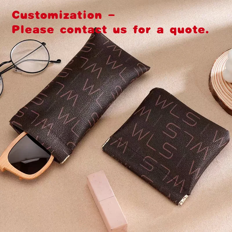 custom.New Arrival Luxury PU Leather Jewelry Pouch Sunglasses Packing Pouch With Custom Jewelry Packaging & Display