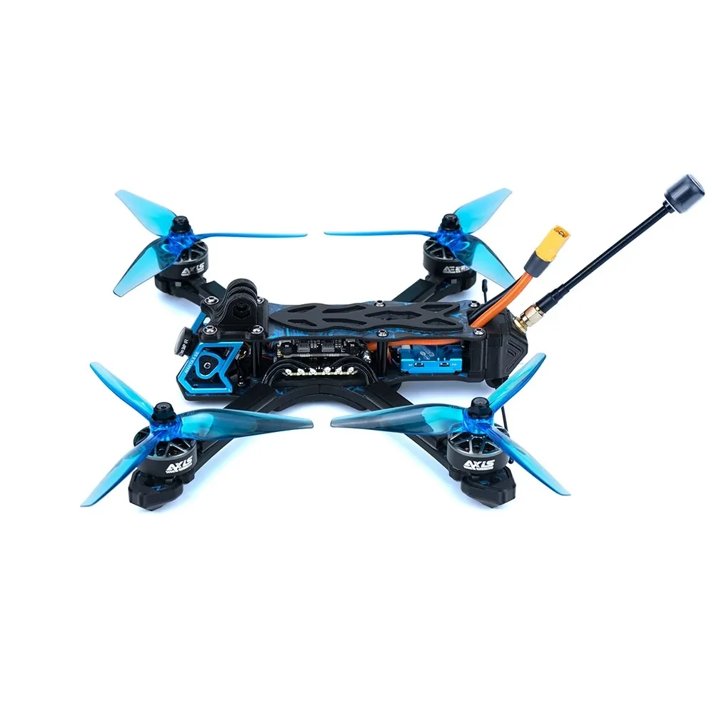 Axisflying Manta 5 SE FPV Drone Kit Squashed-X Frame Analog 1.6W VTX for FPV Cinematic Freestyle Drone with GPS -6S