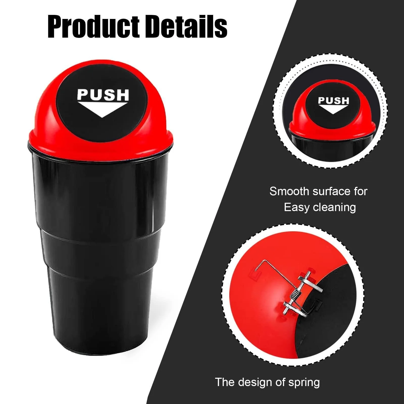 Mini Car Trash Can,…