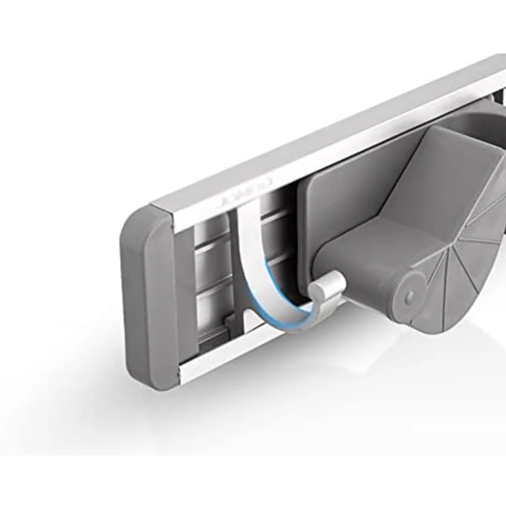 حامل ممسحة ومكنسة مثبت على الحائط من الفولاذ المقاوم للصدأ لحلول تخزين المنزل والفندق #6