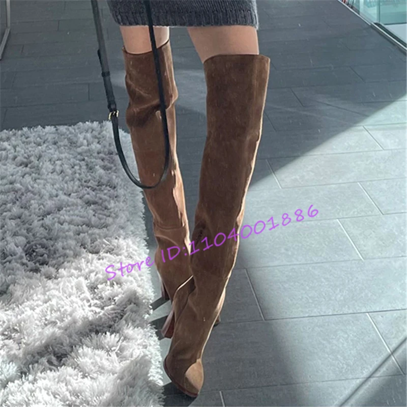 Suede Pointed Toe T… - image