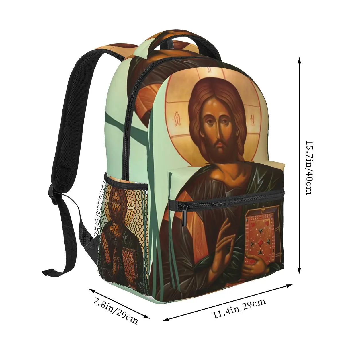 Lord Jesus Christ Backpacks Boys Girls Bookbag Students School Bags Cartoon Travel Rucksack Shoulder Bag Large Capacity
