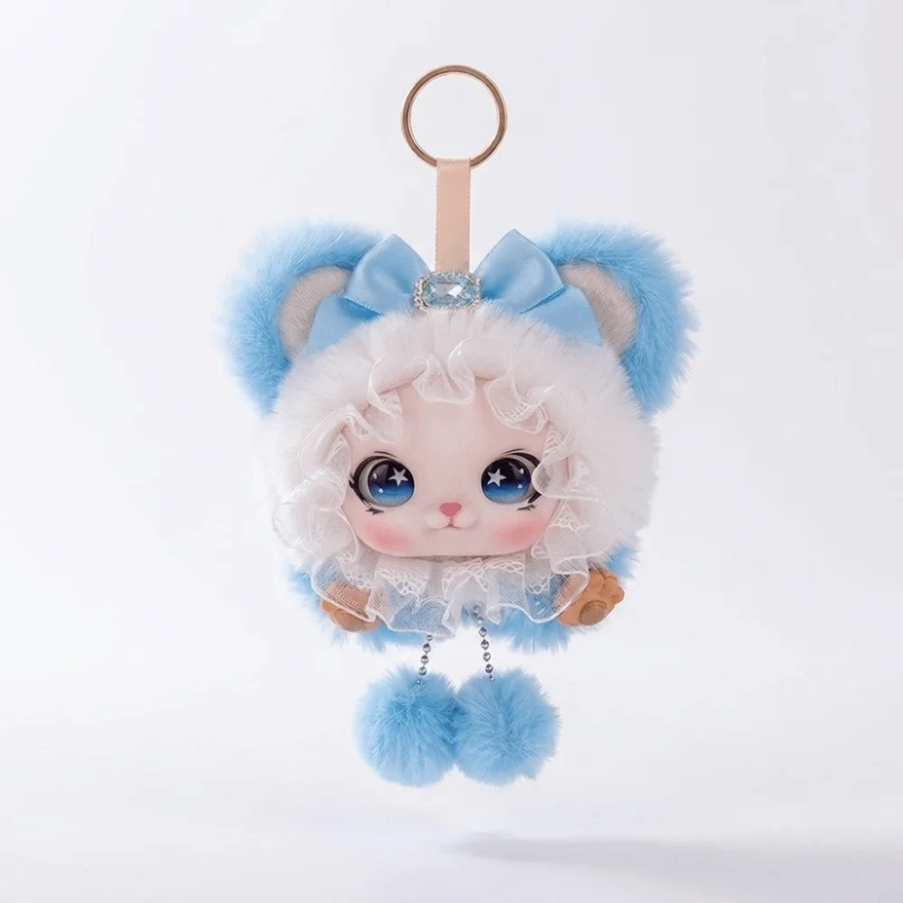 Delicate Big Ear Cat Keychain Ornaments Kawaii Cat Pendant Decorations Bag Hanging Bag Charm Party Decor