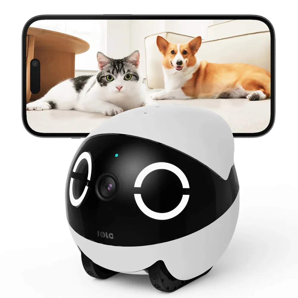 Home Security Pet Tumbler Design Realtime Control Mini Companion Robot 2K Night Vision Pet