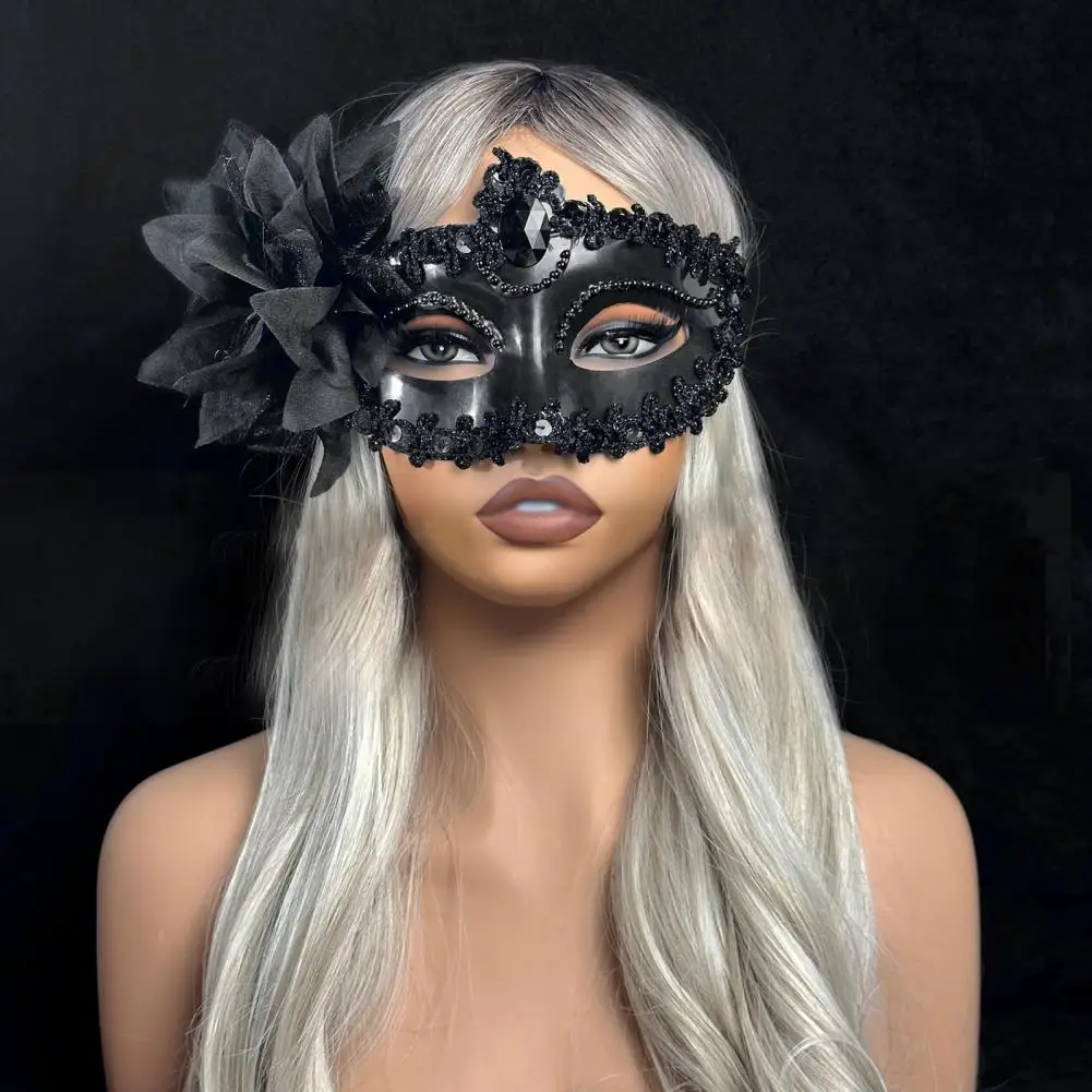 Masque en maille plastique, coussin facial élégant en dentelle pour femmes, Costume de bal vénitien avec Masque pour les yeux, carnaval Sexy pour Mardi