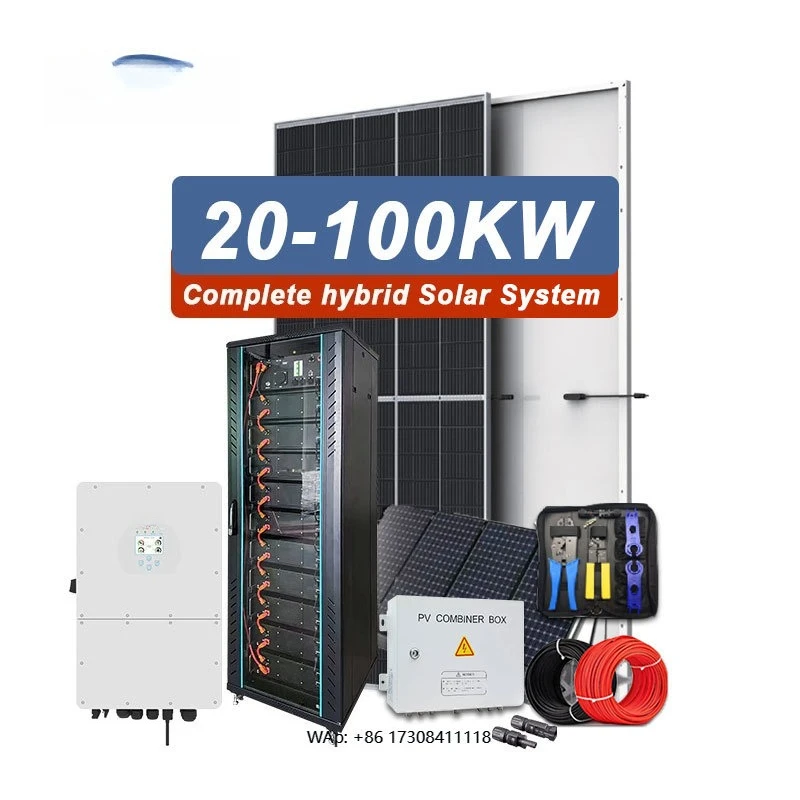 20Kva 20 Kva 50Kw 50Kw 125Kw 3 Phase 50Hz 380V Hybrid Solar Panel System Kit Full Set of Lithium Ion Battery