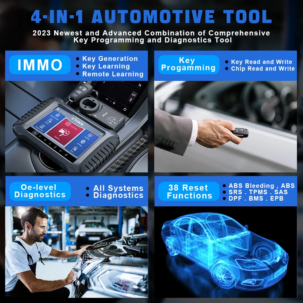 Picture 6: X100 PAD3 Auto Key Programming Scan Tool Full System OBD2 Diagnostic Scanner IMMO ECU Coding With 38+ Reset Functions