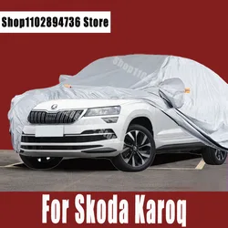 Per Skoda Karoq cover Outdoor Sun protezione uv polvere pioggia neve protettiva copertura protettiva automatica