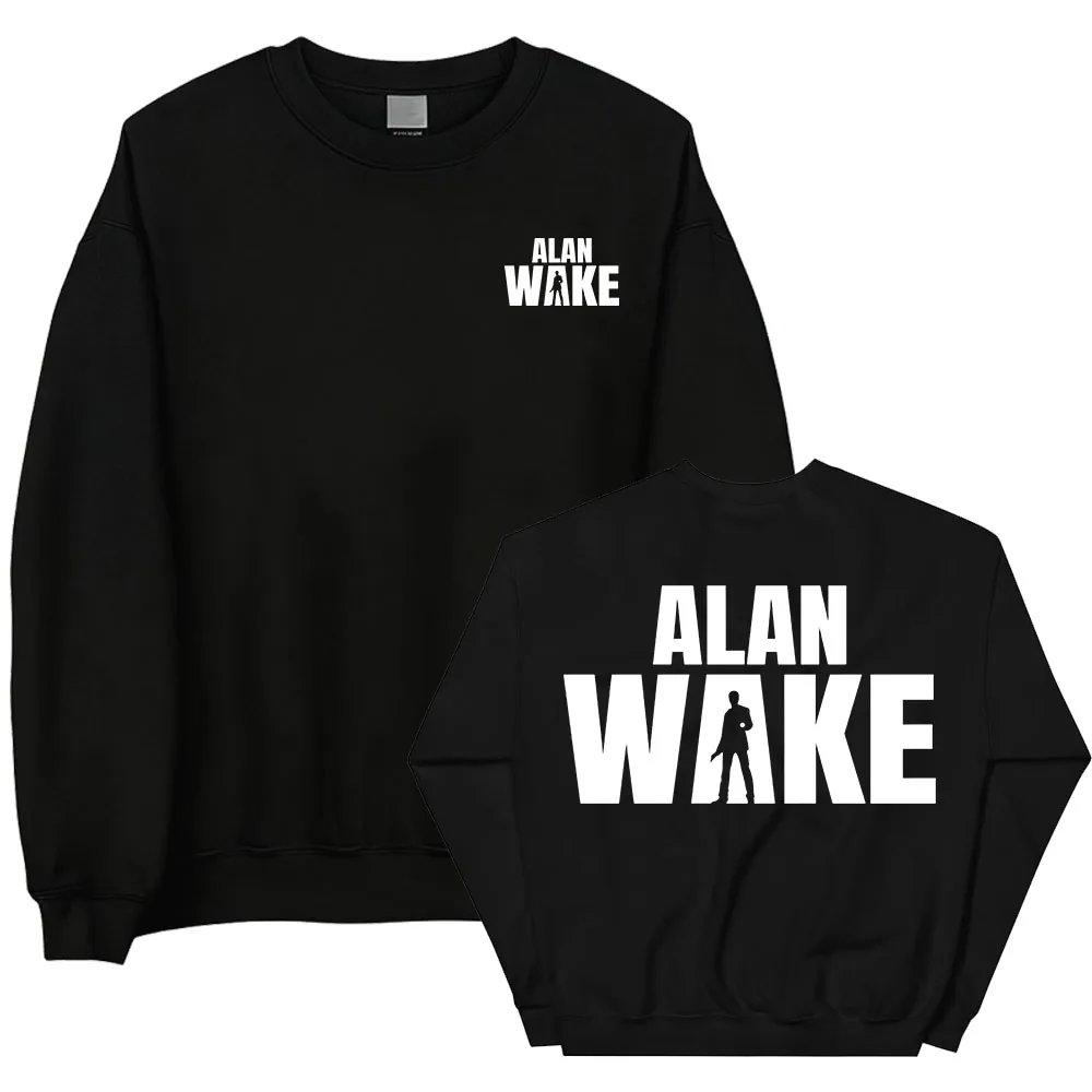 Bluza z długim rękawem Alan Wake 2 Crewneck Fleece Unisex Streetwear Casual z nadrukiem graficznym Pulowery Odzież męska i damska